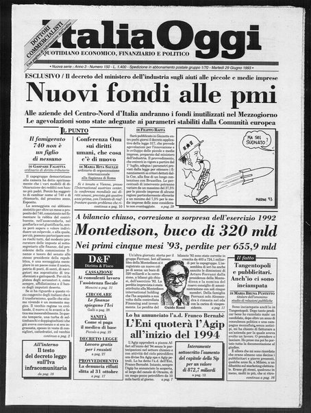 Italia oggi : quotidiano di economia finanza e politica